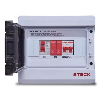 Quadro Protetor Carregador Veicular 7,5kW 220V Mobi - Steck