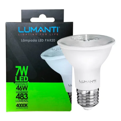 Lampada led PAR20  7w 4000k 