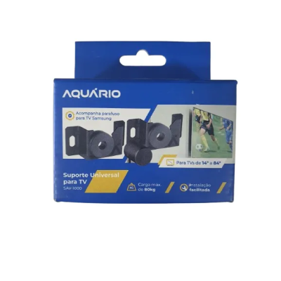 SUPORTE TV UNIVERSAL 14 A 84 POL AQUARIO PRETO