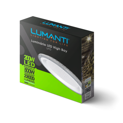 Luminária LED High Bay UFO 200W