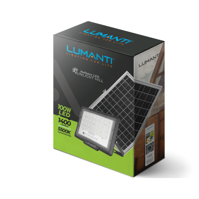 Refletor LED Sunlight Hill 100W Energia Solar