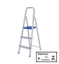 Escada Alumínio 3 Degraus
