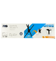Suporte Teto Articulado c/ mov. de 360 graus | TvS, LCD e LED 13" a 55" até 40kg - PQST-AT55T